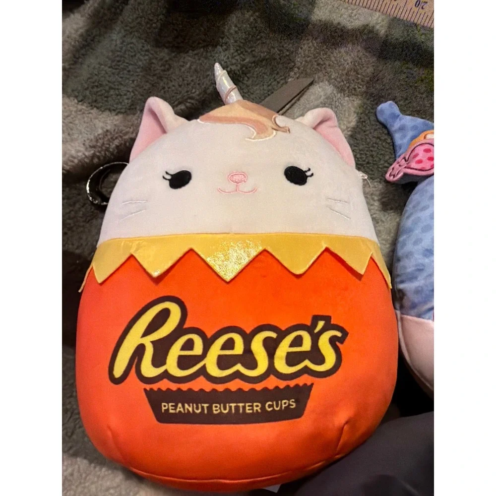 Squishmallows Bundle 8 Inch Kuromi Sanrio Reeses Caticorn Boston Terrier Dog 3pk